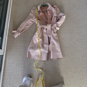 Few Moda Elegant Pink Women's Trench Coat